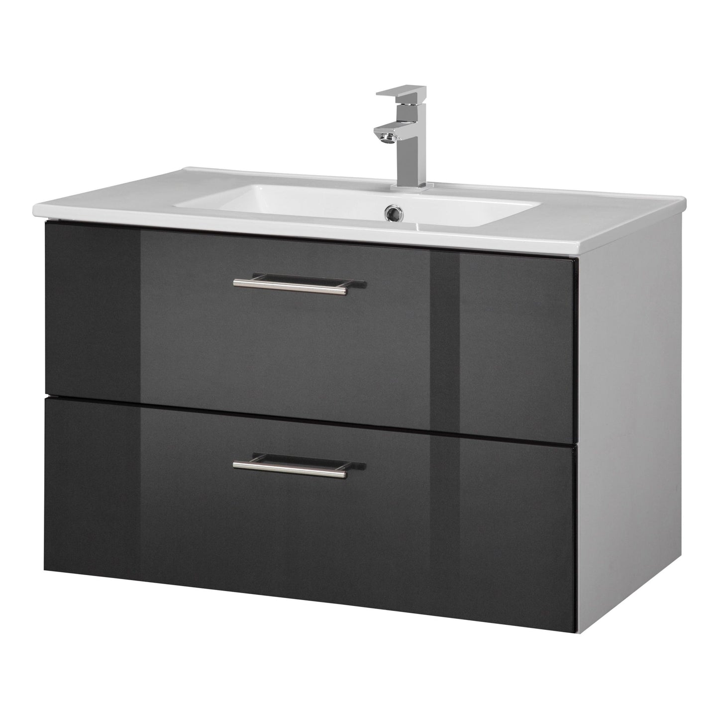 "Trento" Washbasin 80x47 Black cm from HELD MÖBEL