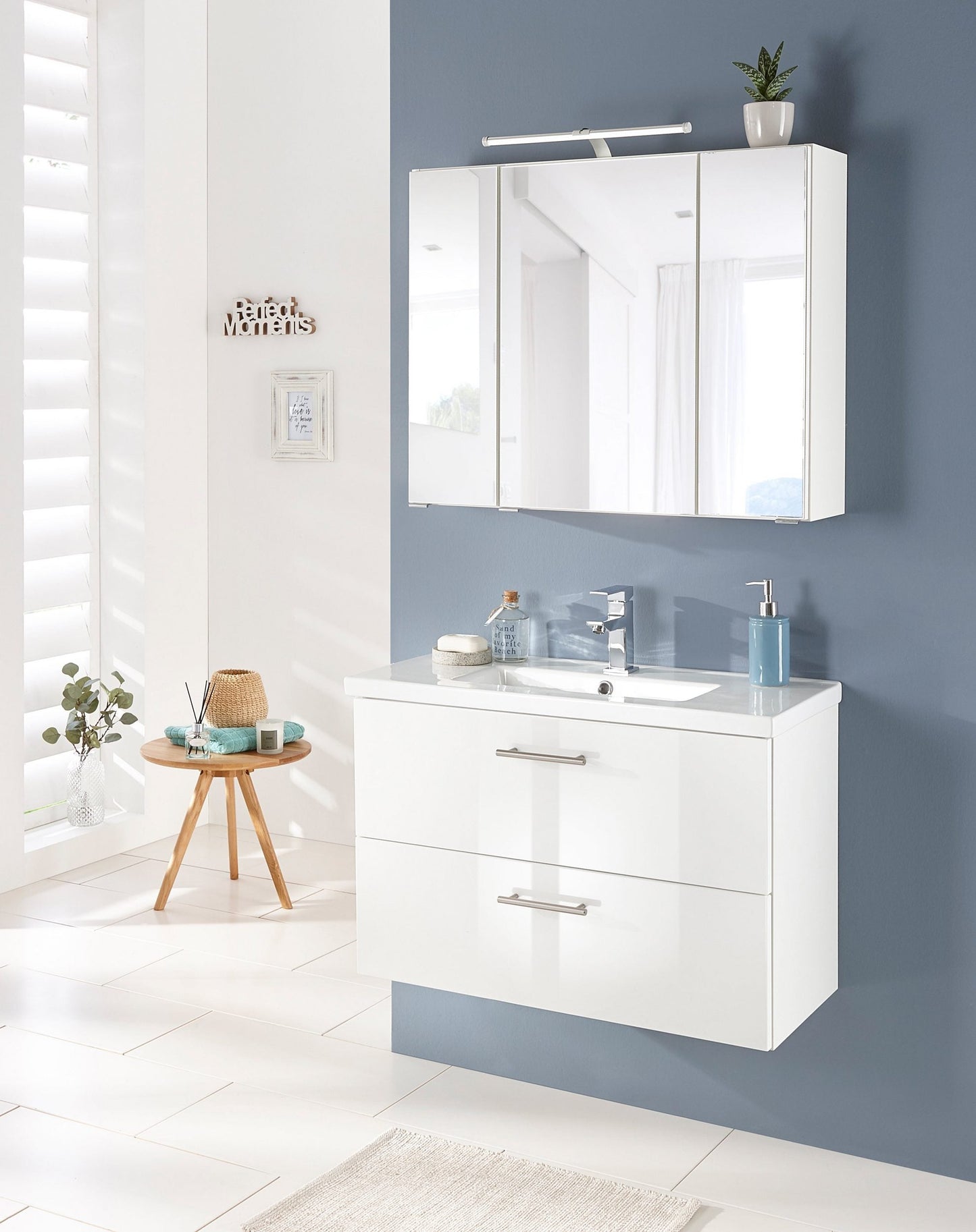 “Trento” Washbasin white 80x36 cm from HELD MÖBEL