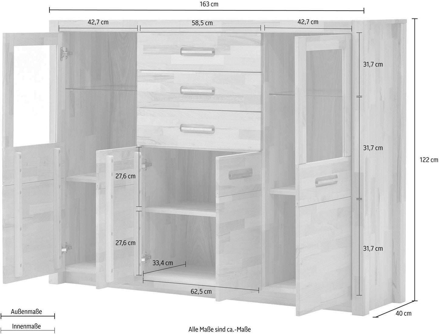 Highboard Chest of Drawers