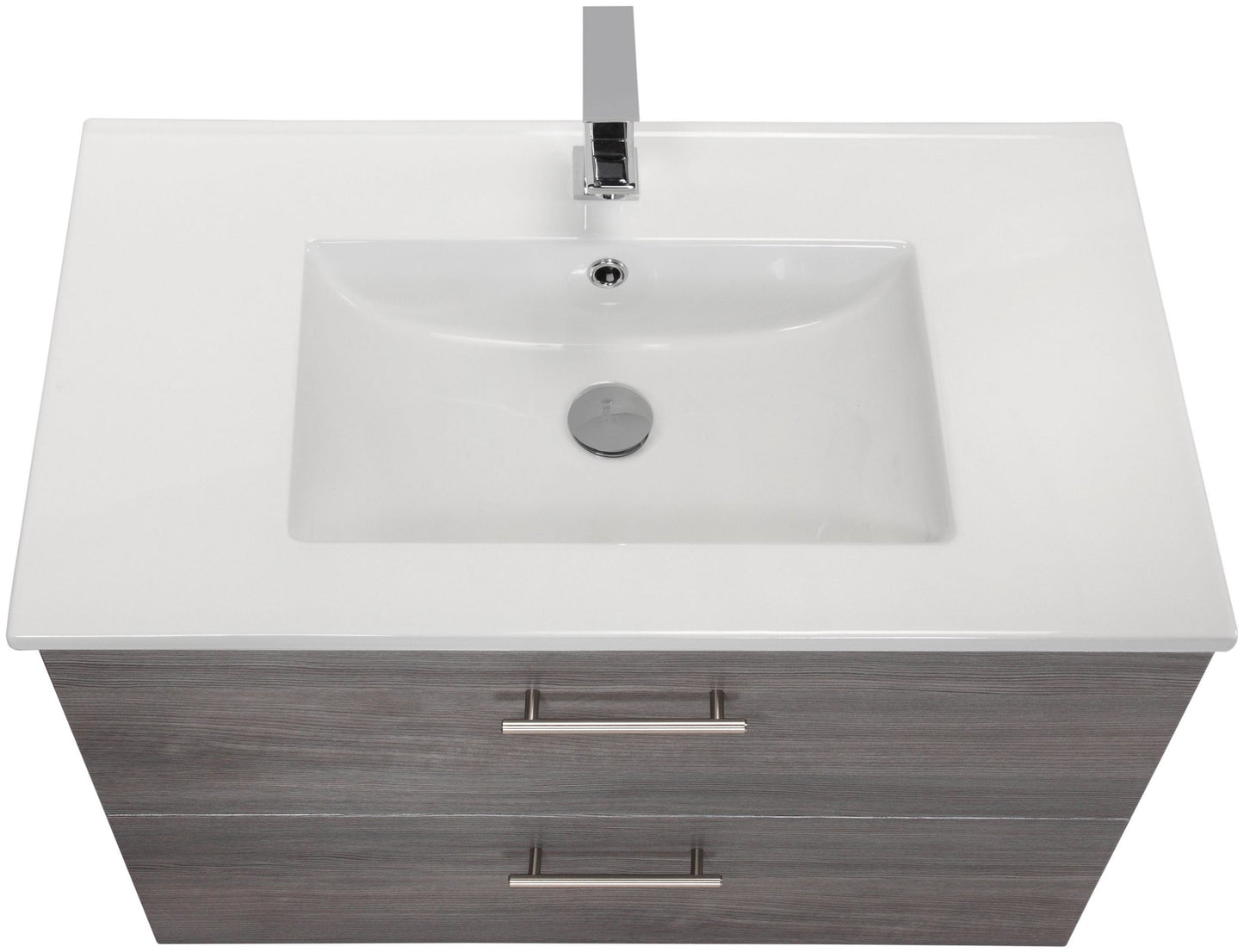 "Trento" Washbasin 80x47 cm Grey from HELD MÖBEL