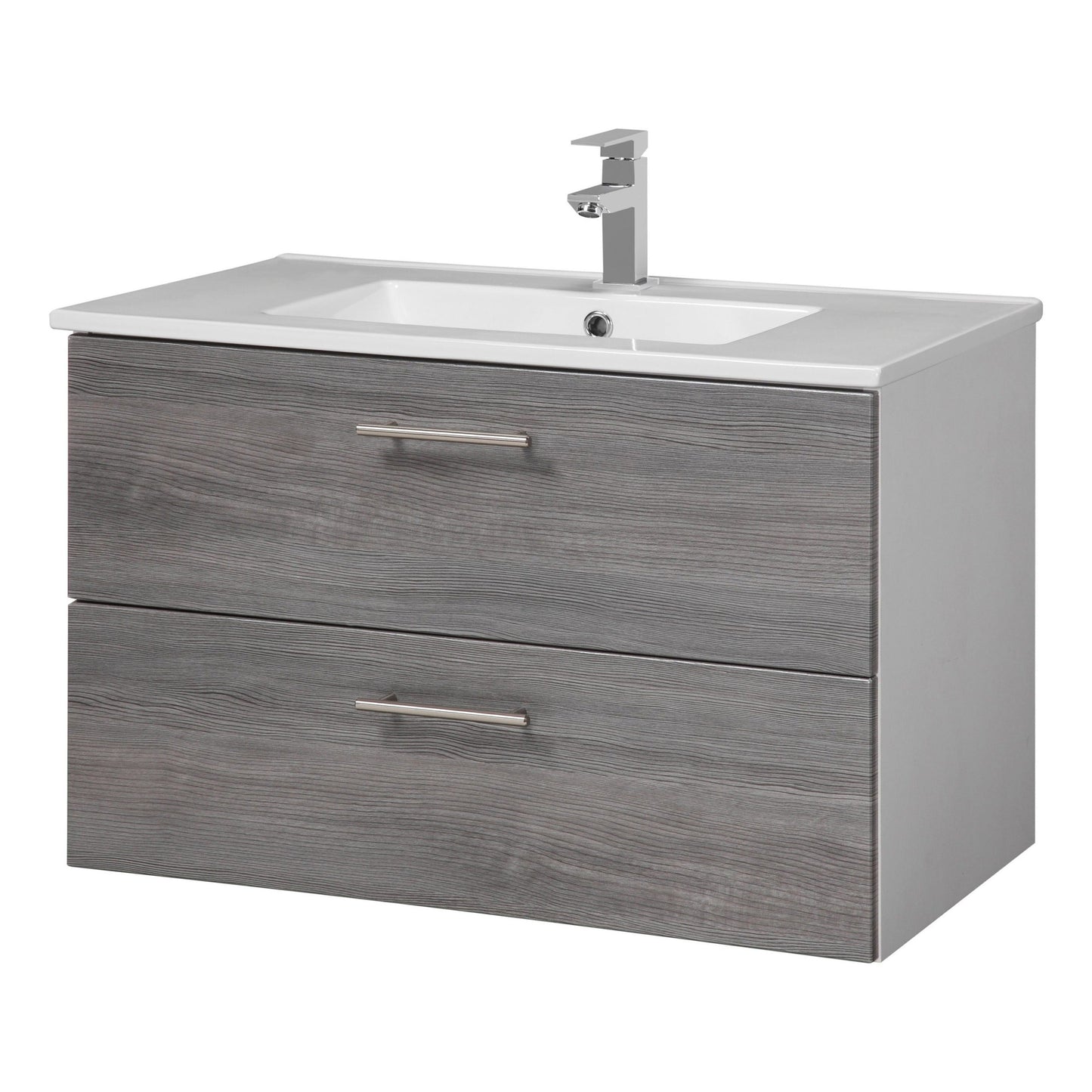 "Trento" Washbasin 80x47 cm Grey from HELD MÖBEL