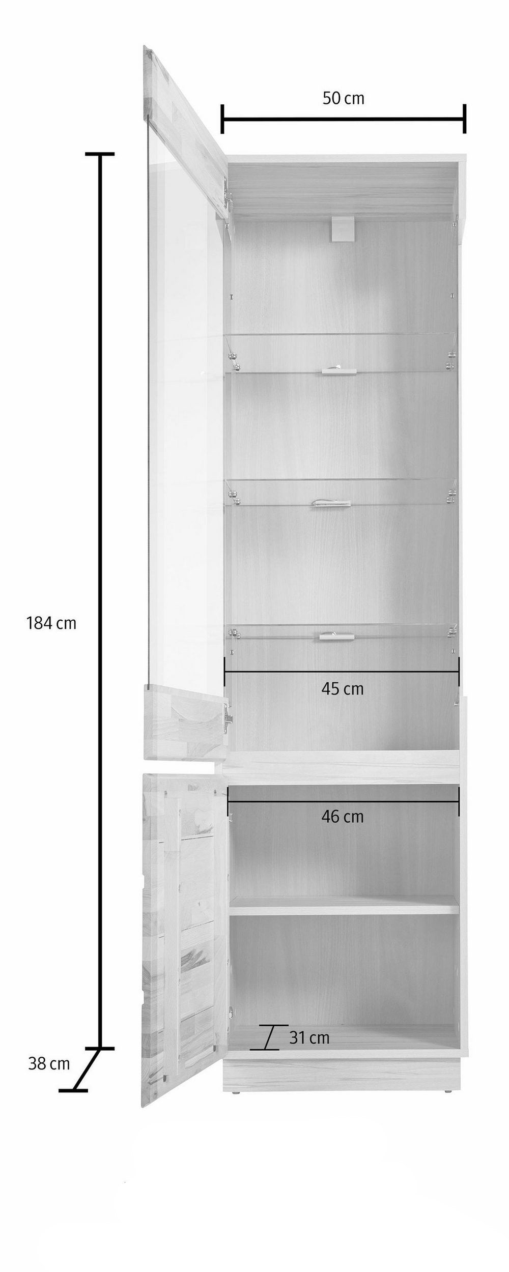 "Laima" Showcase Height 184 cm by Home affaire