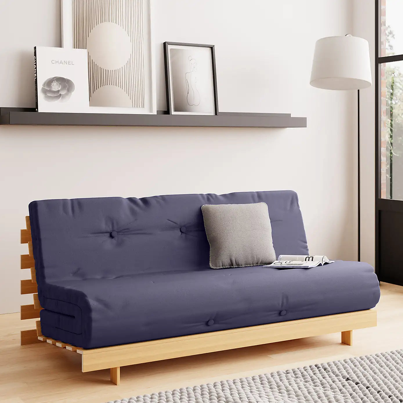 Sofa Bed Navy Blue