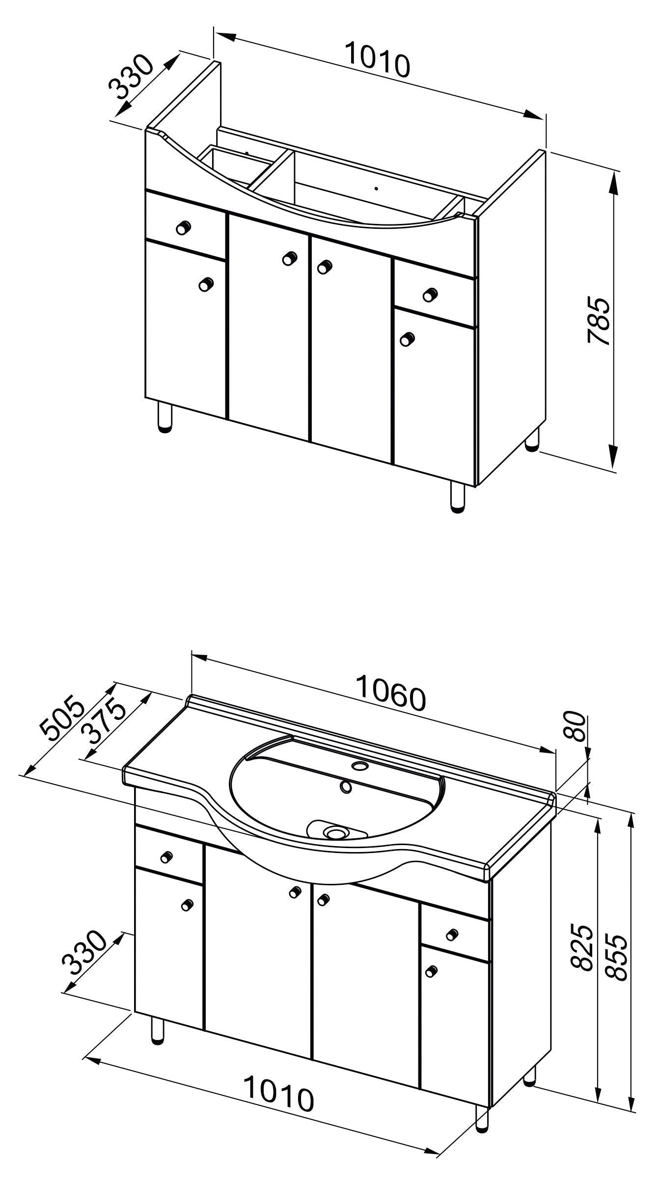 “San Diego” Washbasin from Welltime