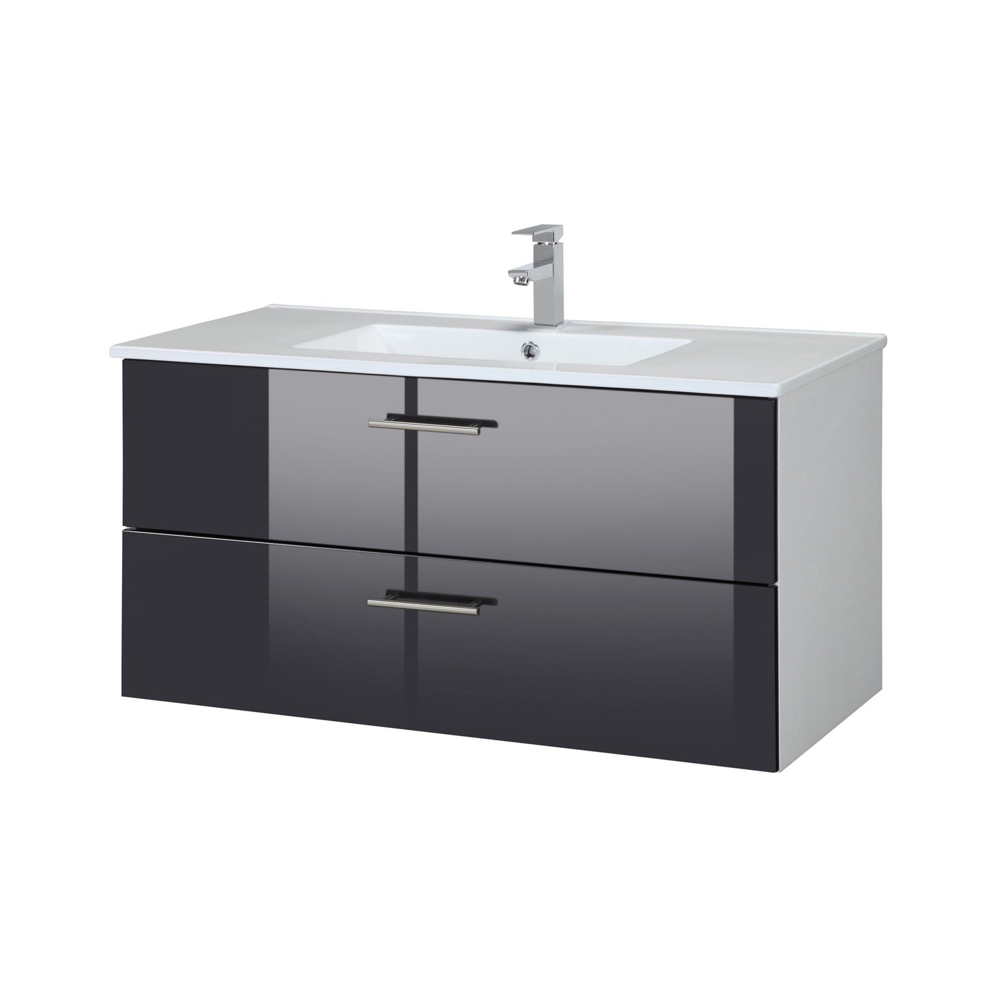 "Trento" Washbasin 100x47 Black cm from HELD MÖBEL