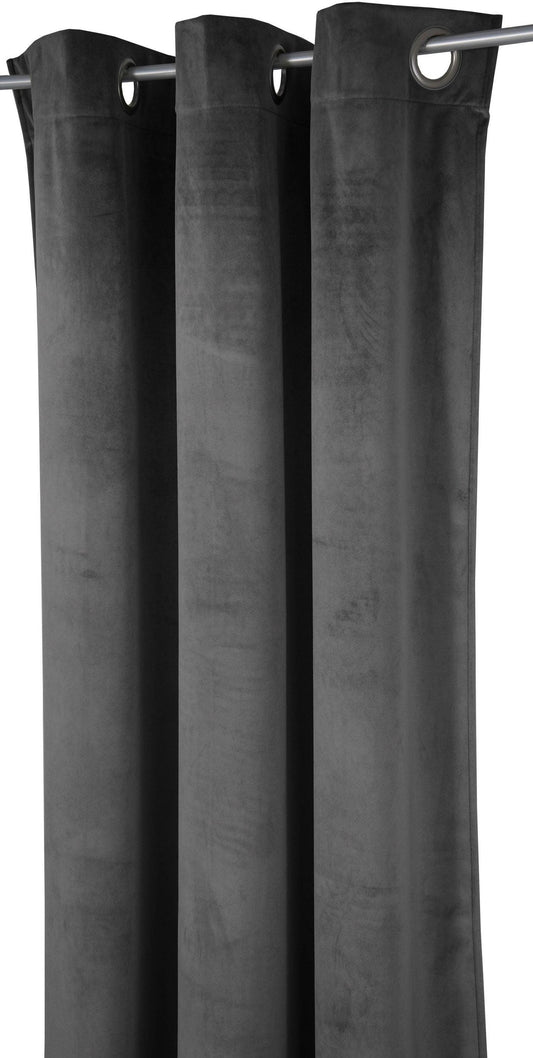 "French Velvet" Curtain Gray