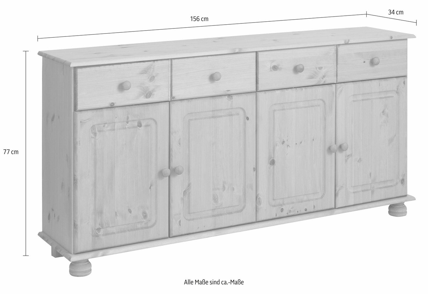 "Mette" Sideboard Width 156 cm from Home affaire