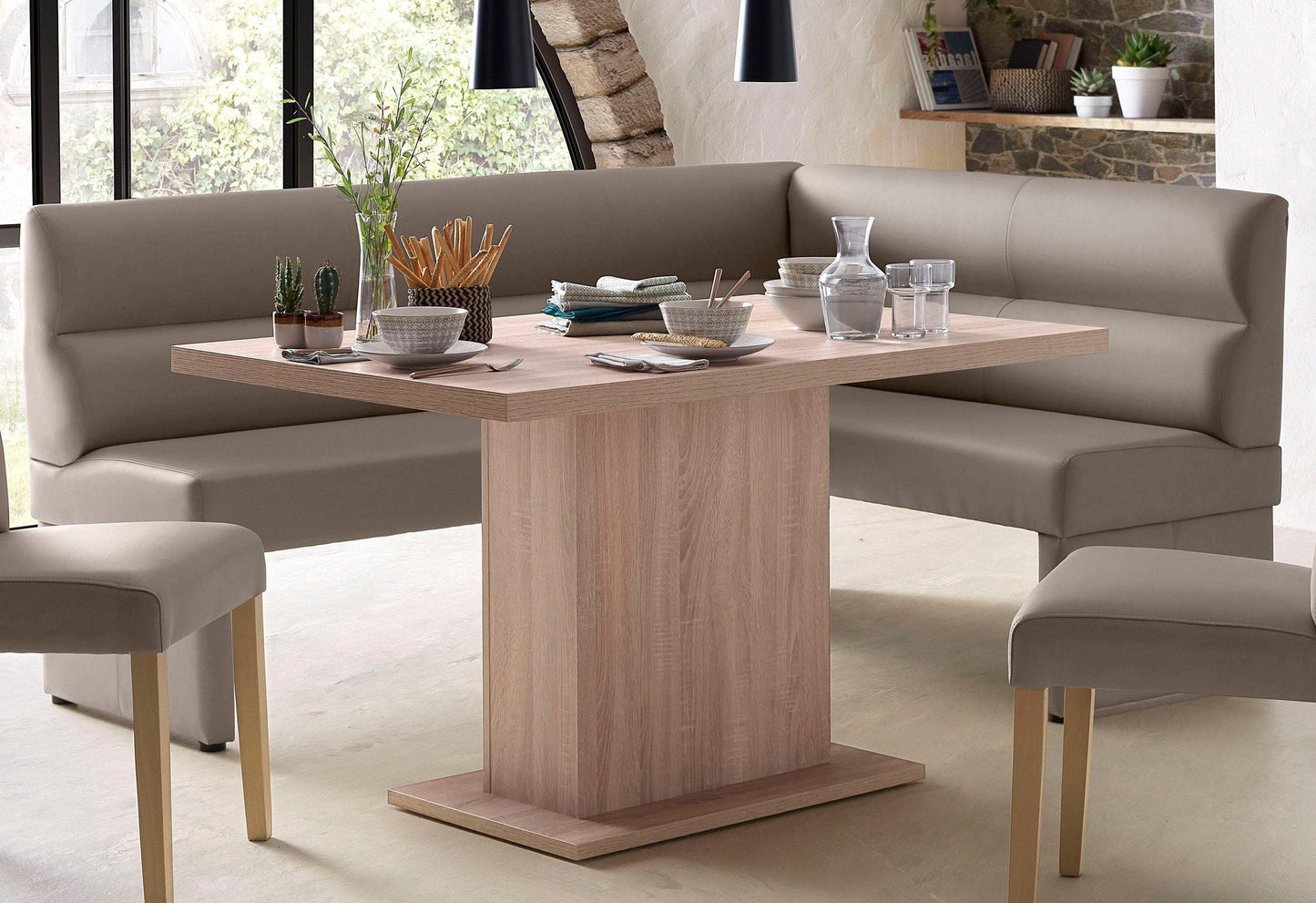 Leather Corner Bench from Home affaire