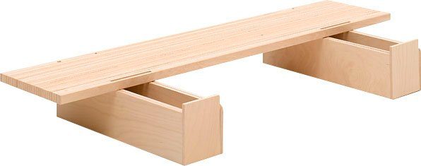"Tojo-v" Tojo Futon Bed, extendable from 90 - 172 cm