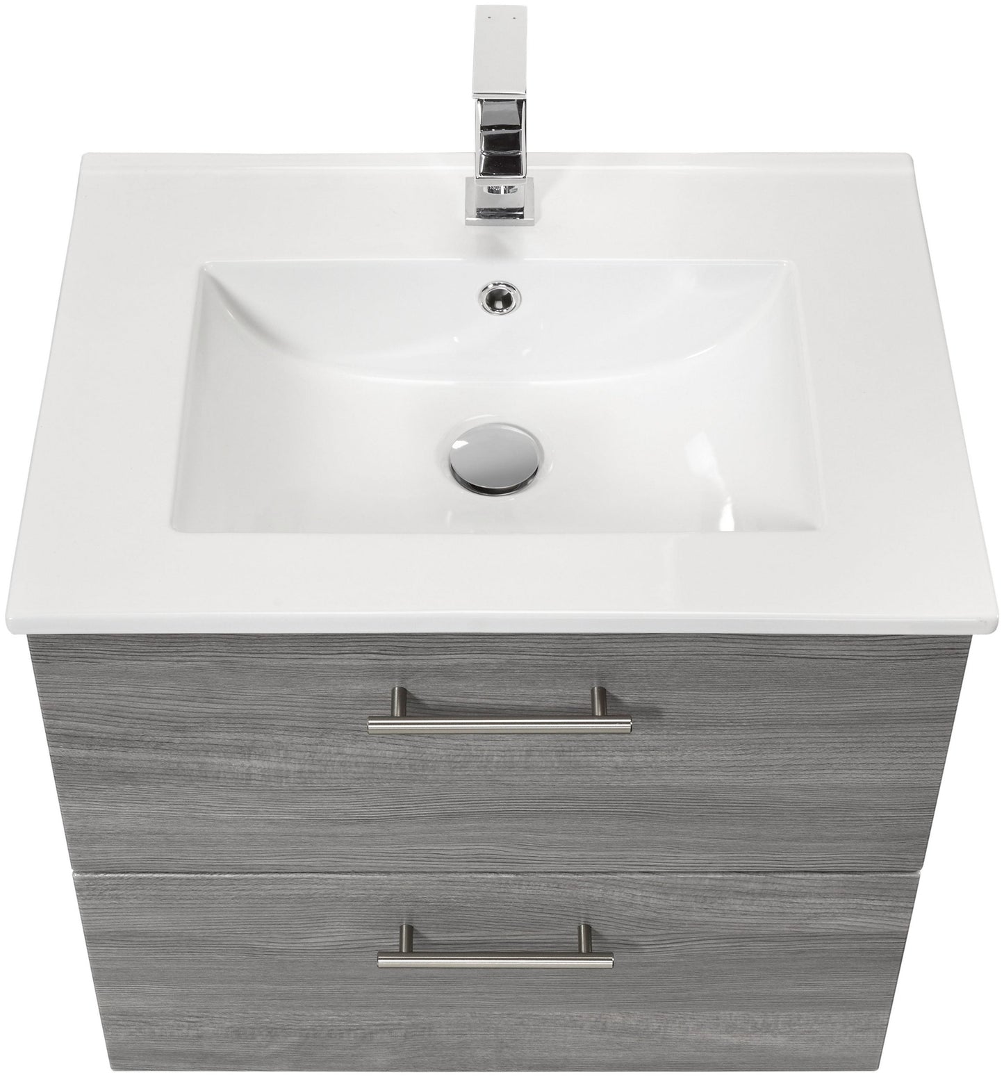 "Trento" Washbasin 60x47 cm Grey from HELD MÖBEL