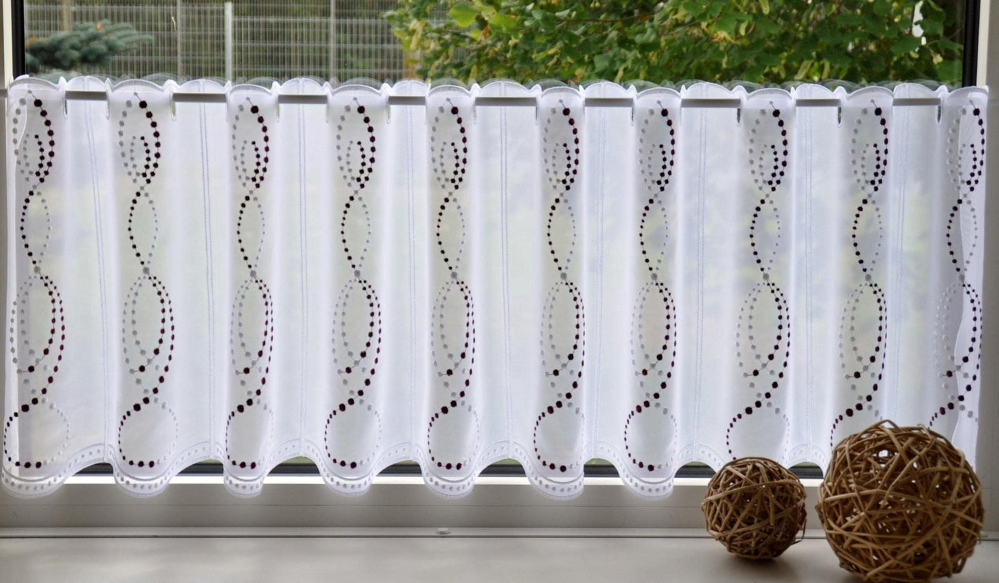 "Perlen" Panel Curtain from Stickereien Plauen
