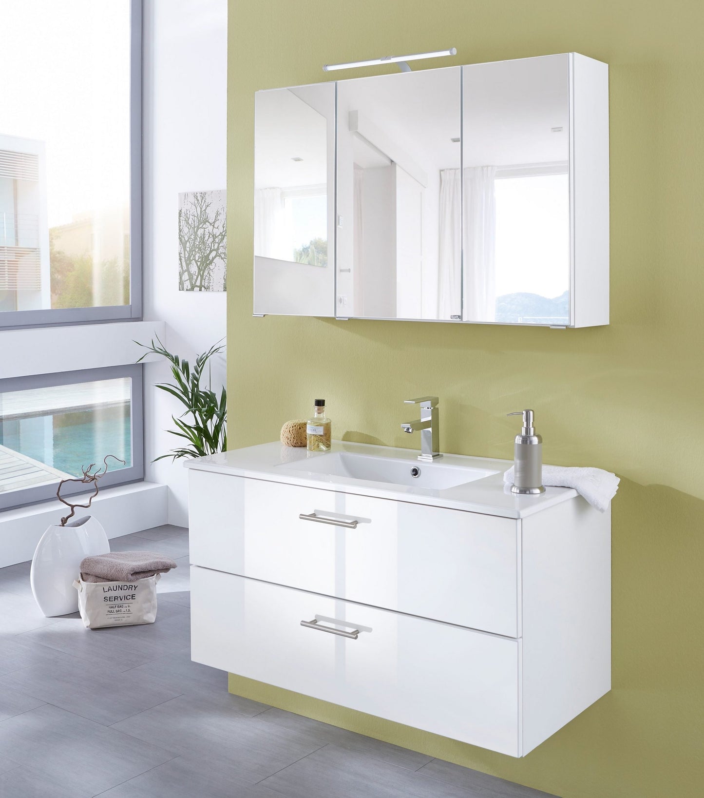 "Trento" Washbasin 100x47 white cm from HELD MÖBEL