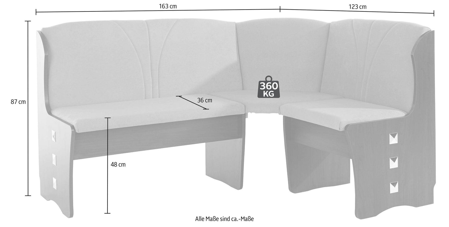 "Paris" Corner Bench INOSIGN