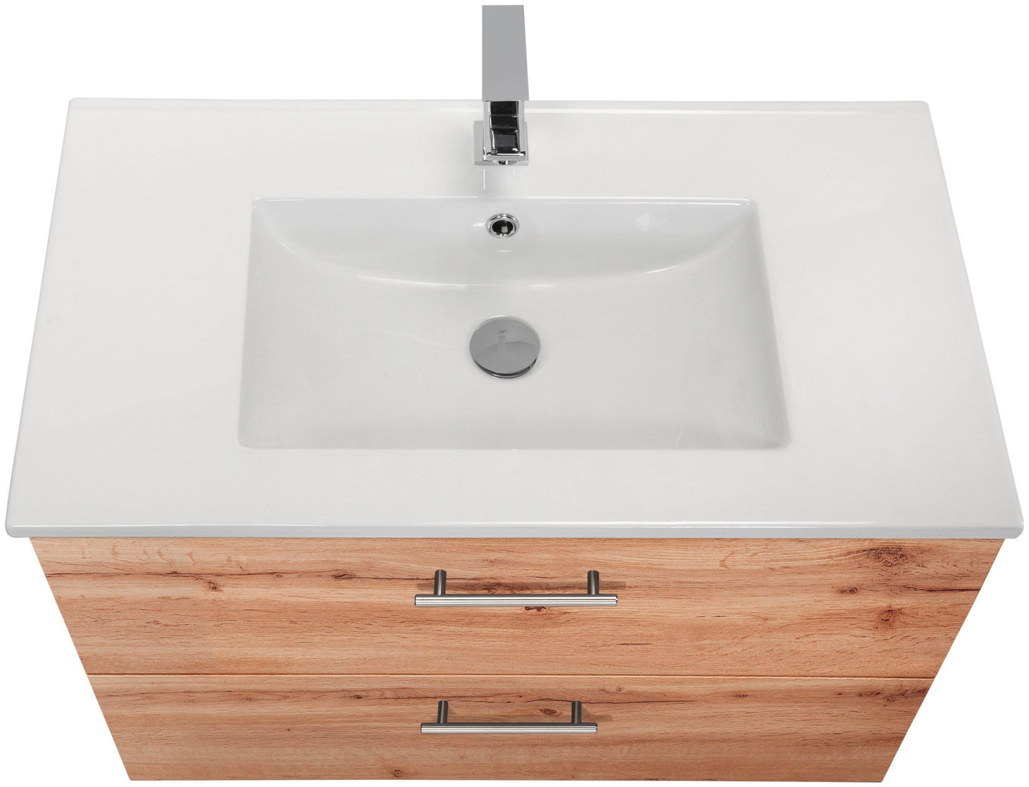 "Trento" Washbasin 80x47 cm wotan oak from HELD MÖBEL