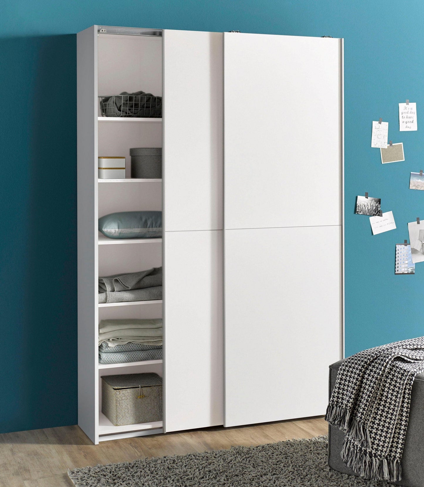 Sliding Door Wardrobe space-saving due to low depth