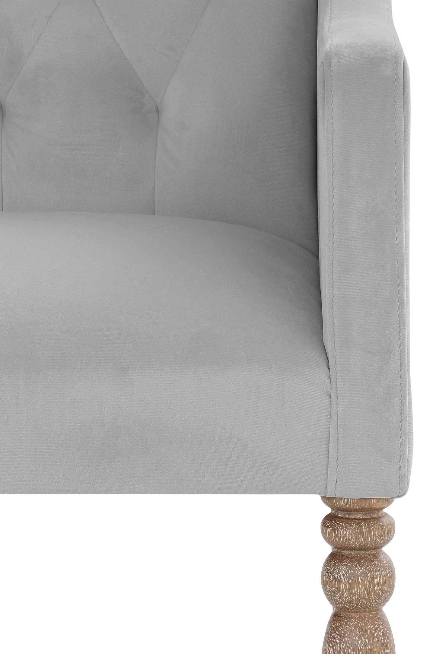 "Tide" Chair, with beautiful upholstery and solid birch wood legs by Home Affaire
