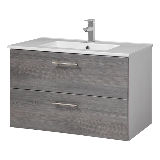 "Trento" Washbasin 80x47 cm Grey from HELD MÖBEL