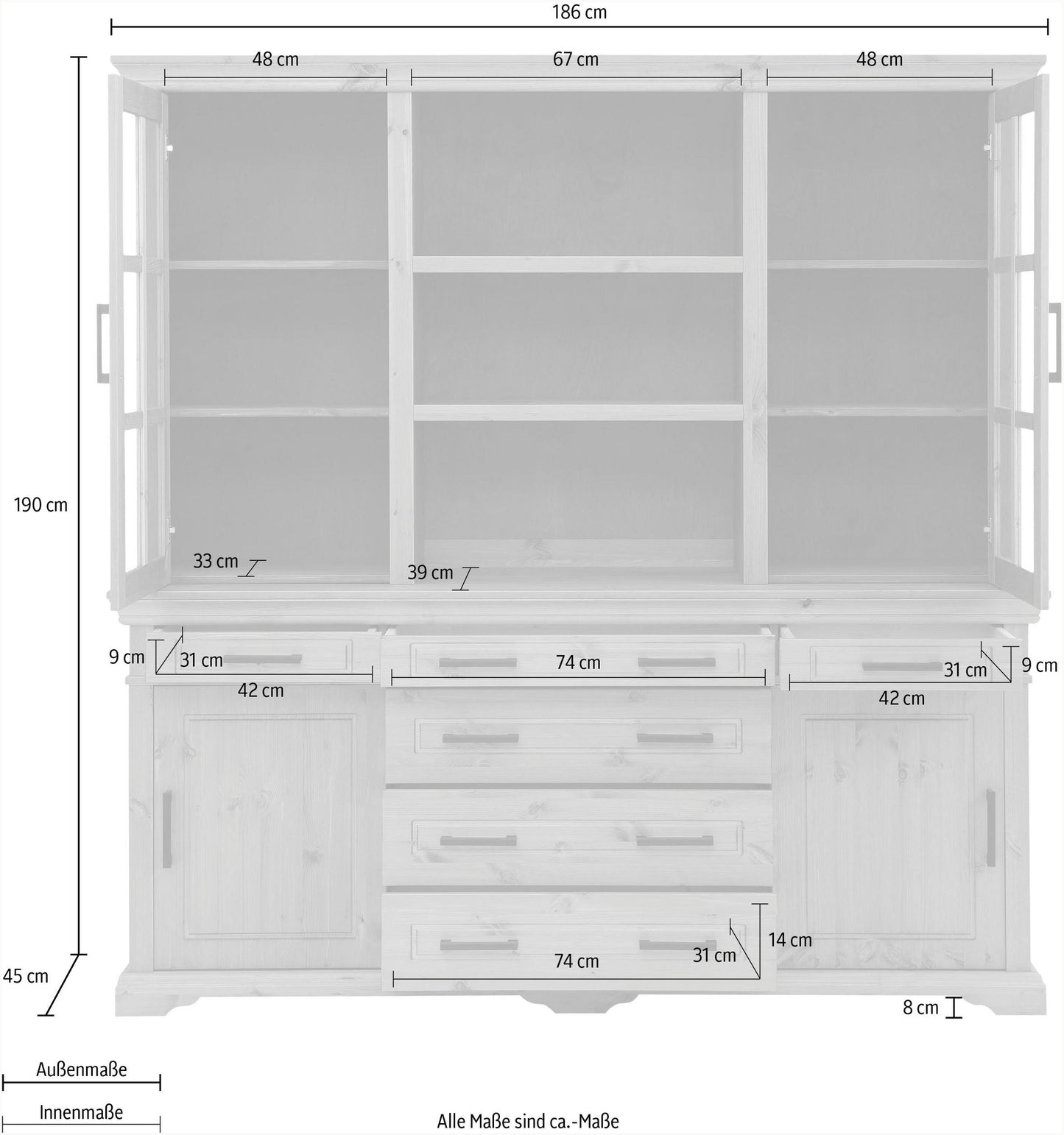“Anabel” display cabinet from Home affaire