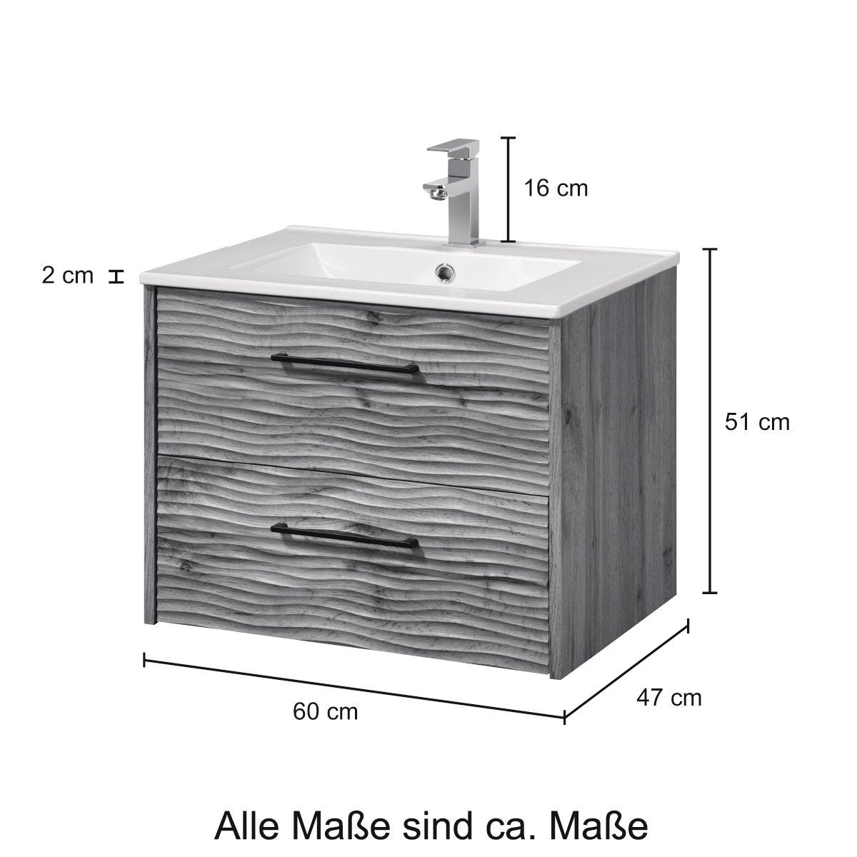 “Canada” Washbasin 60x47 cm from Welltime