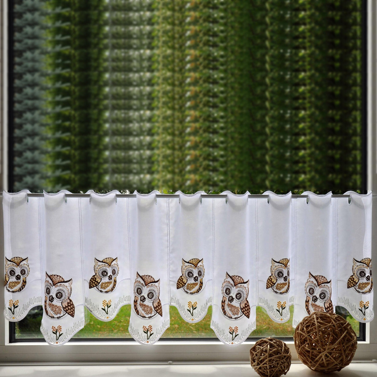 "Owls" Panel Curtain