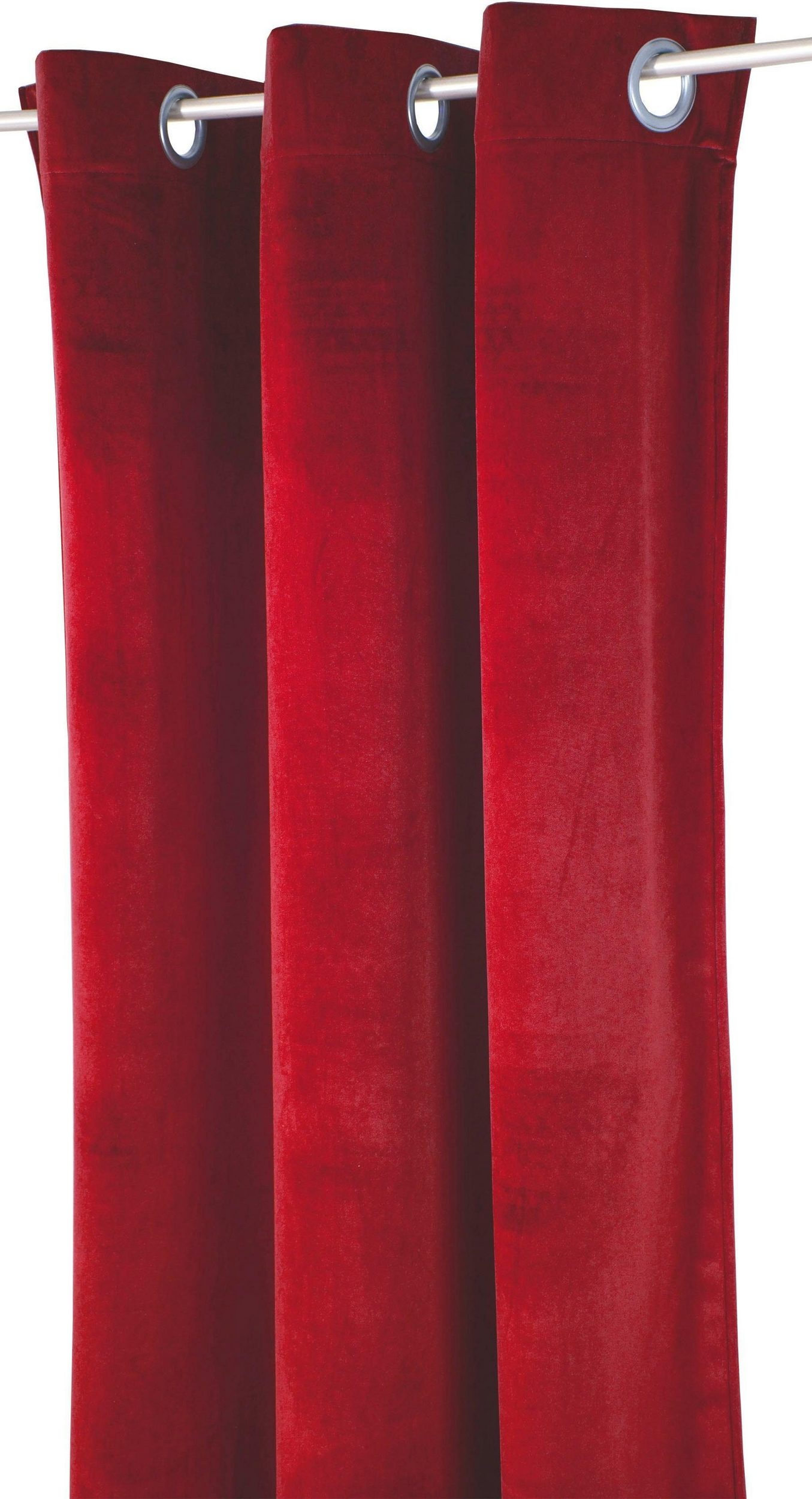 French Velvet Curtain Red color from TOM TAILOR HOME