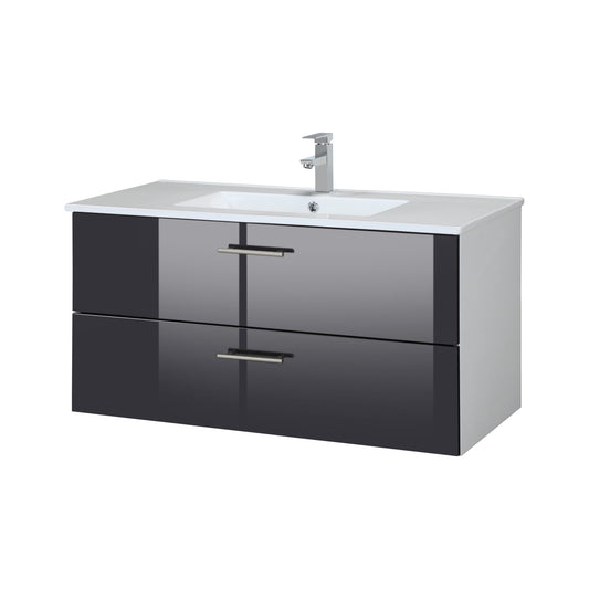 "Trento" Washbasin 100x47 Black cm from HELD MÖBEL