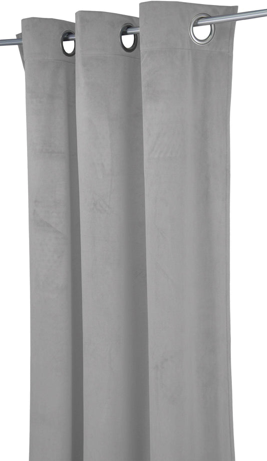 "French Velvet" Curtain Light Gray