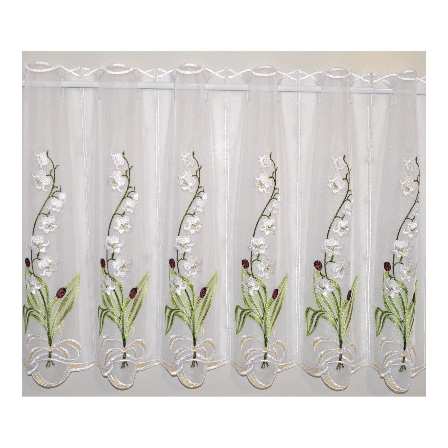 Panel Curtain Lily of the Valley from Stickereien Plauen
