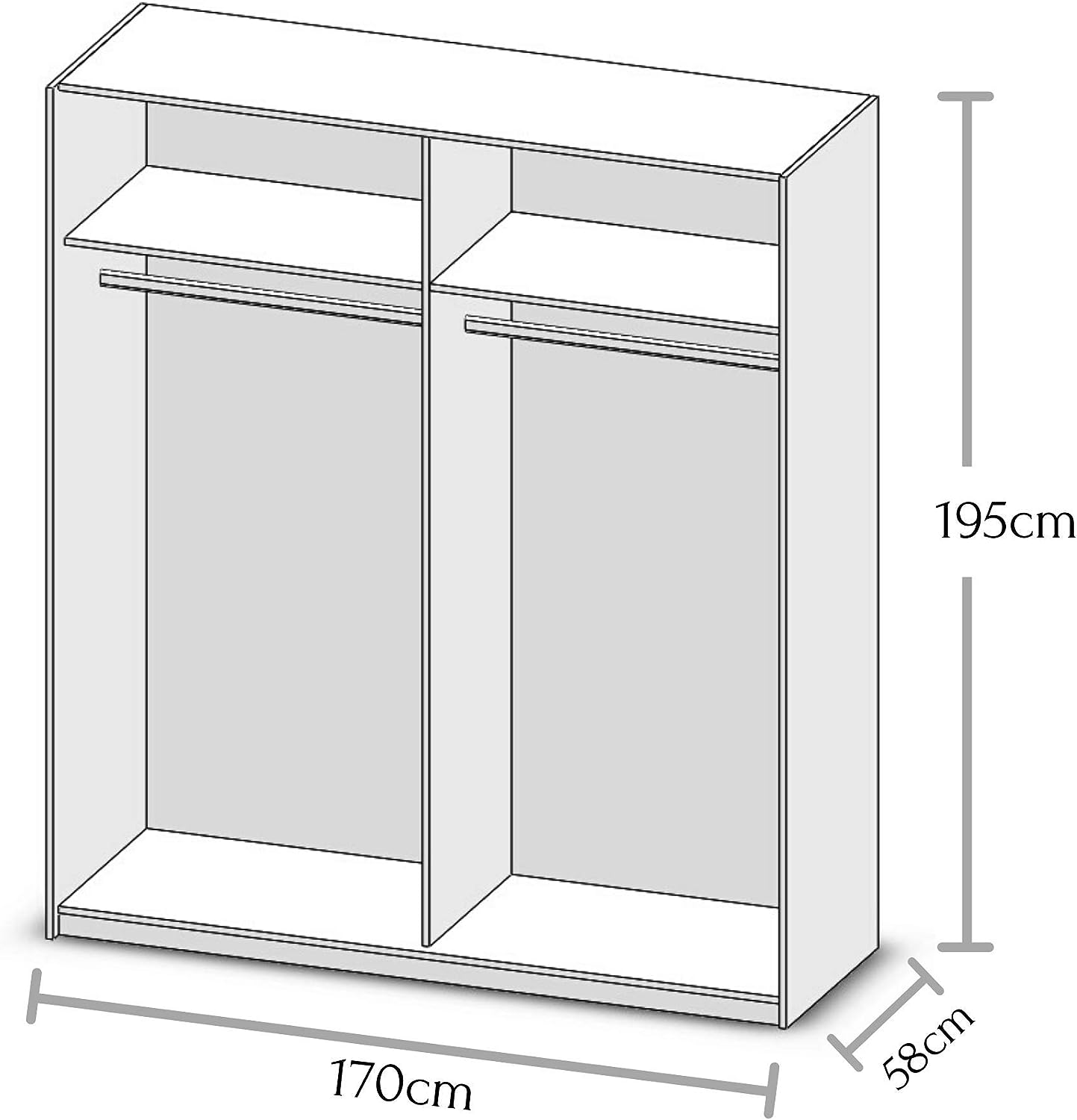 Linz Wardrobe from Möbelando