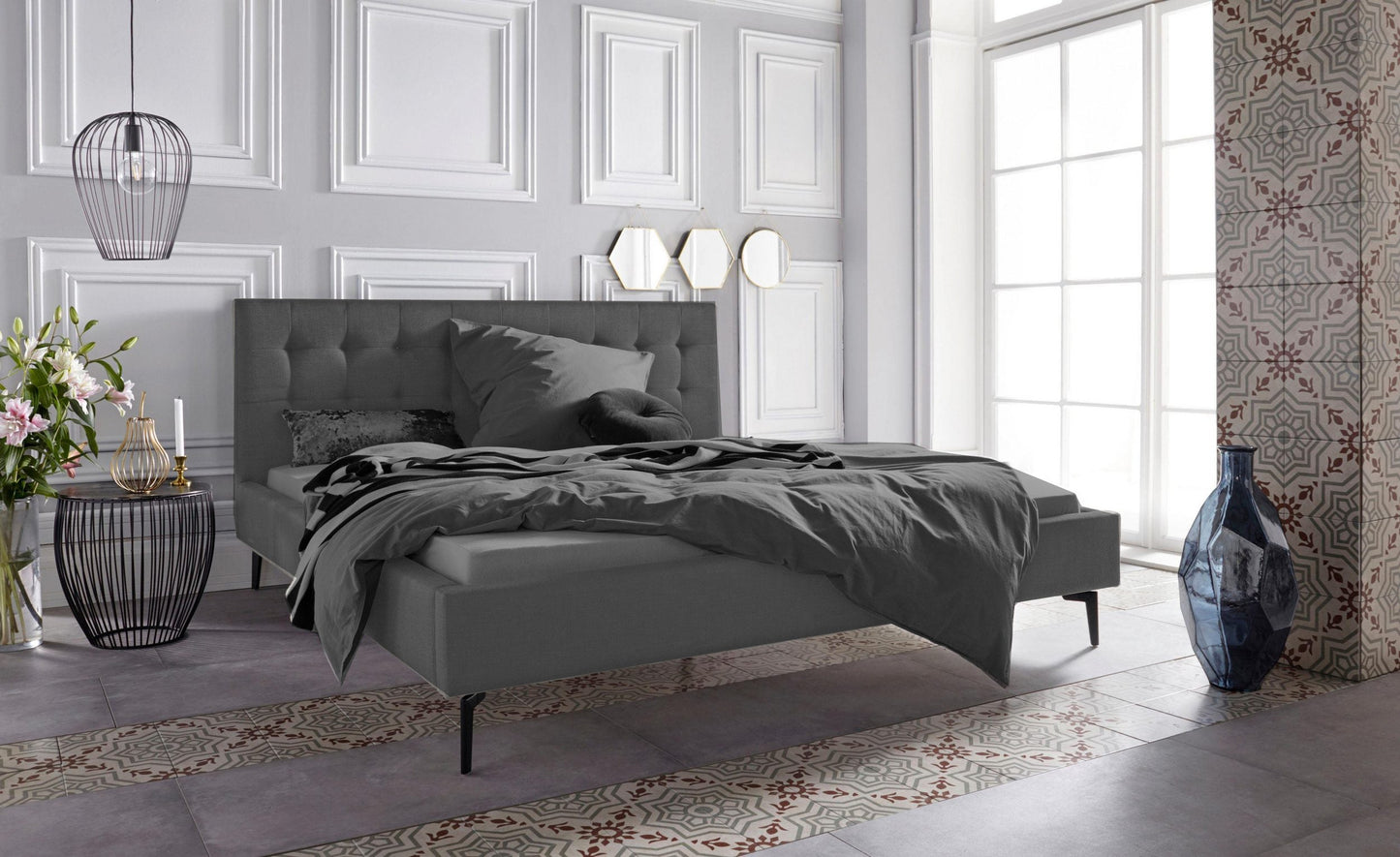 "Sinaloa" Upholstered Bed by Leonique 180x200