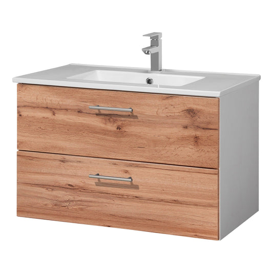 "Trento" Washbasin 80x47 cm wotan oak from HELD MÖBEL