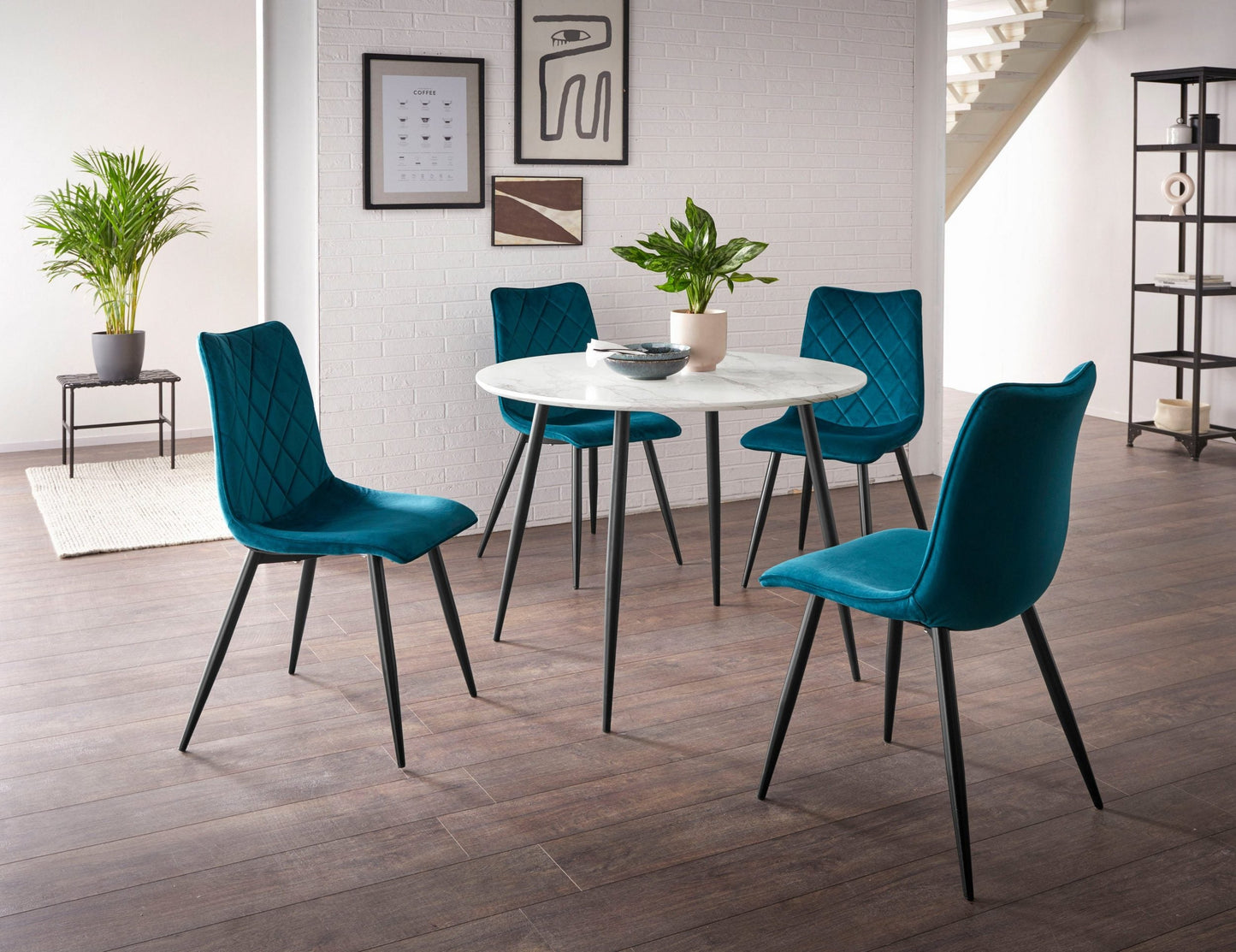 "Belo" dining chair, velvet fabric cover by INOSIGN