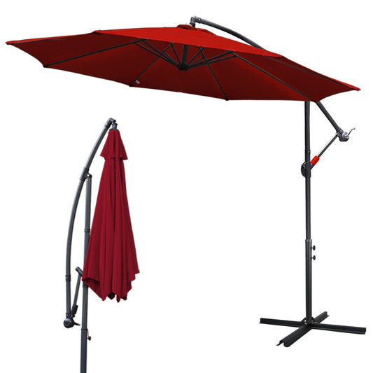 Hanging Parasol Burgundy 300 cm