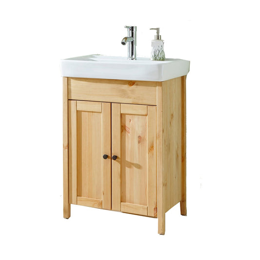 "Sylt"  Washbasin natural color from welltime, made of solid pine